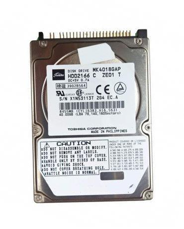 MK4018GAP Toshiba 40GB 4200RPM Ultra-ATA/100 2MB Cache ...