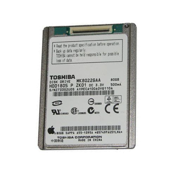 MK8022GAA Toshiba 80GB 3600RPM ATA-66 160KB Cache 1.8-inch Hard Drive