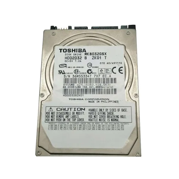 MK8032GSX Toshiba 80GB 5400RPM SATA-150 8MB Cache 2.5-i...