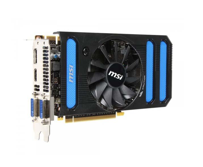 MSI-N650TI-1GD5/OC-B MSI Nvidia GTX650 Ti Boost 1006MHz 1GB 128-Bit 2 Video Graphics Card