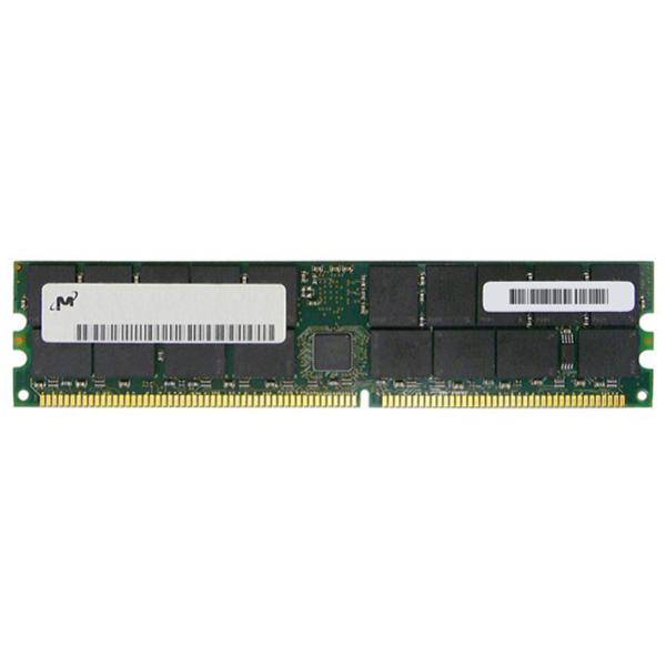 MT18VDDF12872DG-335 Micron 1GB DDR-333MHz PC2700 ECC Registered CL2.5 184-Pin DIMM Dual Rank Memory Module