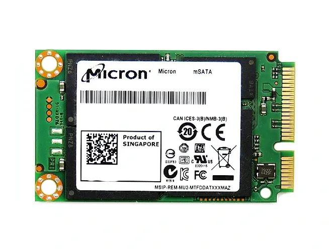 MTFDDAT256MBF-1AN12A Micron RealSSD M600 256GB Multi-Level Cell mSATA 6GB/s Solid State Drive