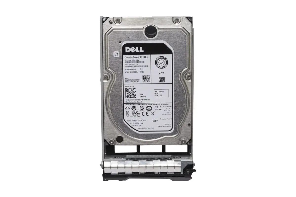 MWHY9 Dell 4TB 7200RPM SATA 6GB/s 3.5-inch Hard Drive