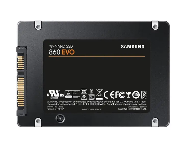 MZ-76E1T0 Samsung 860 EVO 1TB Multi-Level Cell SATA 6Gb/s 1GB Cache 2.5-inch Solid State Drive