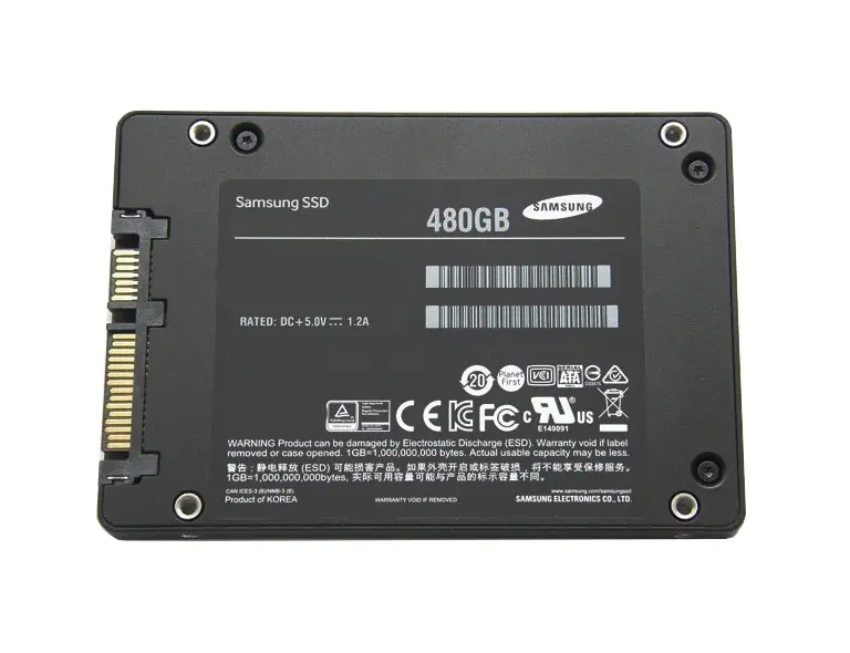 MZ-7LH480NE Samsung 883 DCT 480GB SATA 6Gb/s 512MB Cache 2.5-inch Hard Drive