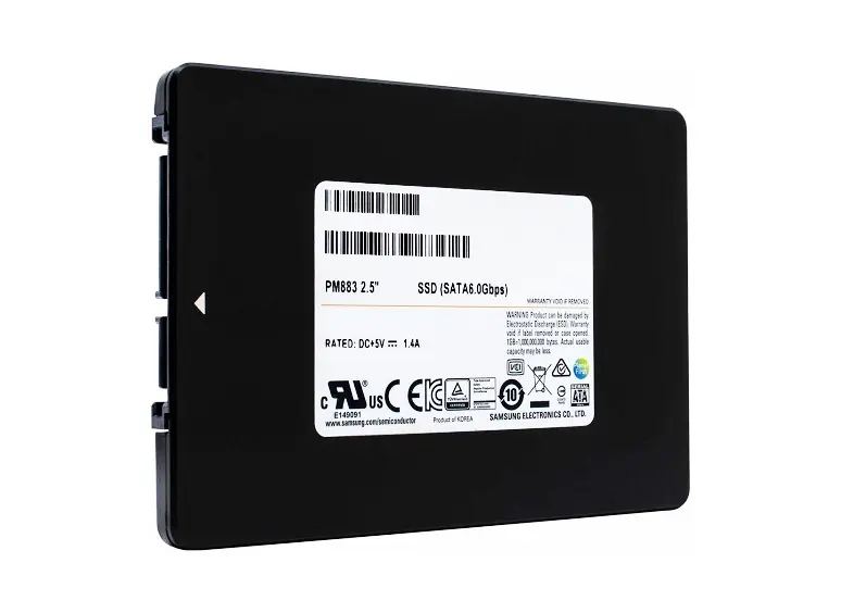 MZ-7LH9600 Samsung PM883 960GB 3D Triple-Level Cell SATA 6Gb/s 2.5-Inch Solid State Drive