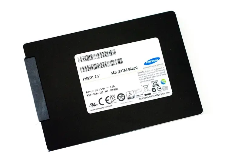 MZ7GE480HMHP-00003 Samsung PM853T Data Center Series 480GB Triple-Level Cell (TLC) SATA 6Gb/s 2.5-inch Solid State Drive