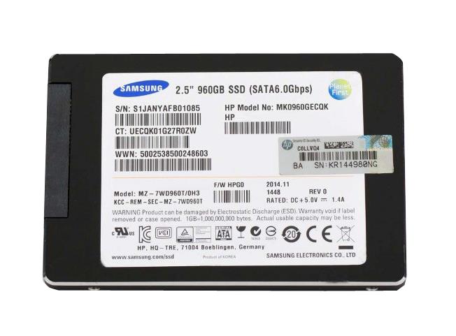 MZ7KH960HAJR-000H3 SAMSUNG Sm883 Series 960gb Sata 6gbps 2.5inch Sff Mixed Use Enterprise Internal Solid State Drive. Hpe Oem 