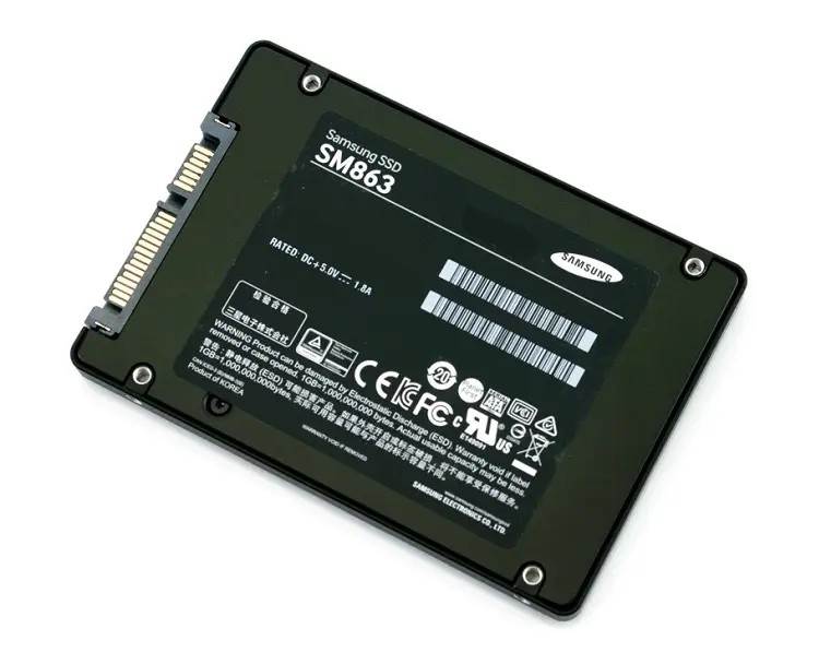 MZ7KM960HMJP0D3 Samsung SM863a Series 960GB Multi-Level Cell (MLC) SATA 6Gb/s 2.5-inch Solid State Drive