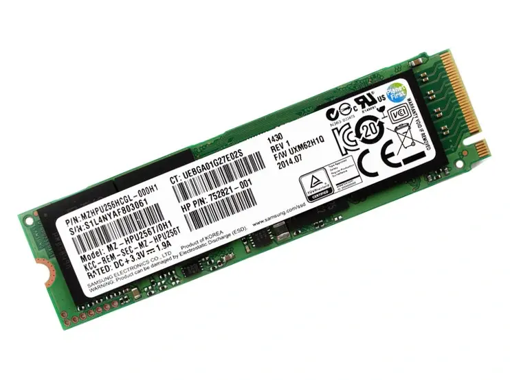 MZHPU256HCGL Samsung XP941 Series 256GB Multi-Level Cell (MLC) PCI Express 2.0 x4 NVMe M.2 2280 Solid State Drive