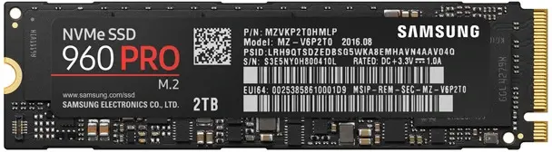 MZVKP2T0HMLP Samsung 960 Pro 2TB M.2 2280 PCI-Express 3...
