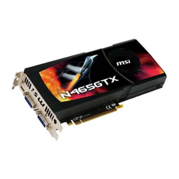 N465GTX-M2D1G MSI Nvidia GeForce GTX465 1GB GDDR5 PCI-Express 2.0 x16 Video Graphics Card