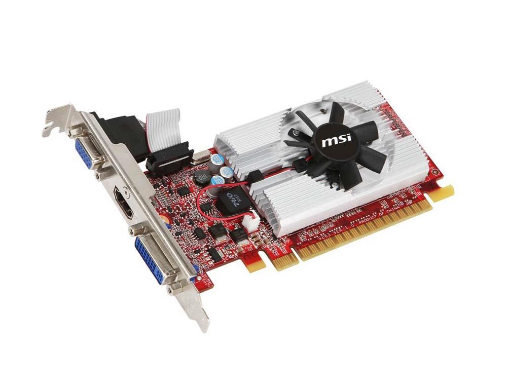 N520GTMD1GD3L MSI Nvidia GT520 1GB PCI-Express x16 DVI/ HDMI/ VGA Video Graphics Card