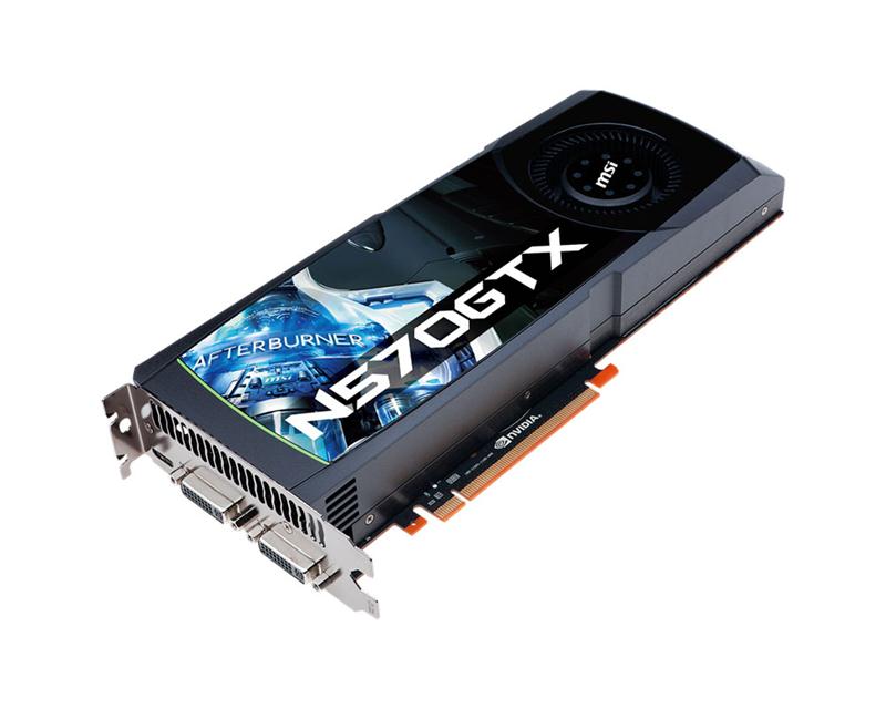 N570GTX-M2D12D5/OC MSI GeForce GTX570 1.2GB GDDR5 320-Bit PCI-Express 2.0 x16 Video Graphics Card