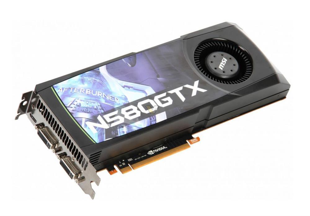 N580GTX-M2D15D5OC MSI GeForce 580GTX 1.5GB GDDR5 384-Bit PCI 2DVI Mini HDMI Video Graphics Card