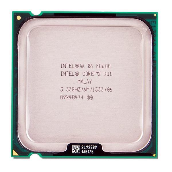N654J Dell 3.33GHz 1333MHz FSB 6MB L2 Cache Intel Core 2 Duo E8600 Processor