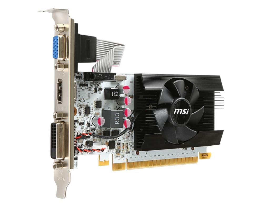 N730K-1GD5LP/OCV1 MSI Nvidia GeForce GT 730 1GB GDDR5 64-Bit Dual Link DVI-D/ D-Sub/ HDMI PCI-Express 2.0 Video Graphics Card