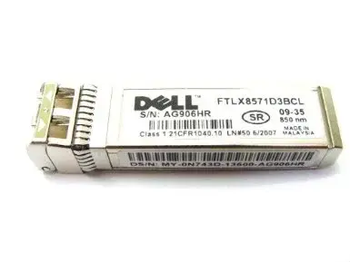 N743D Dell Networking Transceiver SFP+ 10GBE SR 850NM W...