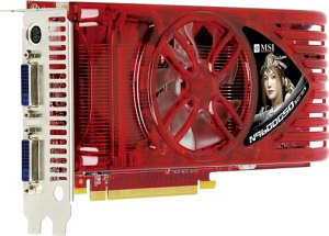 N9600GSO-T2D384OC MSI Nvidia GeForce 9600GSO OC 384MB DDR3 PCI-Express 2DVI/HDCP Video Graphics Card