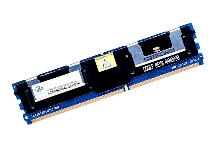 NANYA/3RD-11532 Nanya 1GB DDR2-800MHz PC2-6400 ECC Fully Buffered CL5 240-Pin DIMM Dual Rank Memory Module