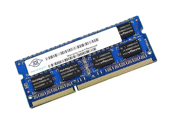 NT1GT64UH8D0FN-AD Nanya 1GB DDR2-800MHz PC2-6400 non-ECC Unbuffered CL6 200-Pin SoDIMM 1.8V Memory Module