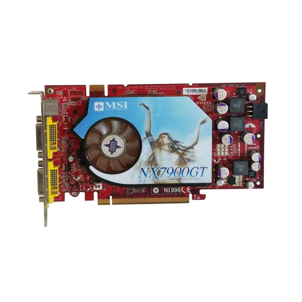 NX7900GT MSI 256MB Nvidia GeForce 7900 GT GDDR3 256-Bit...