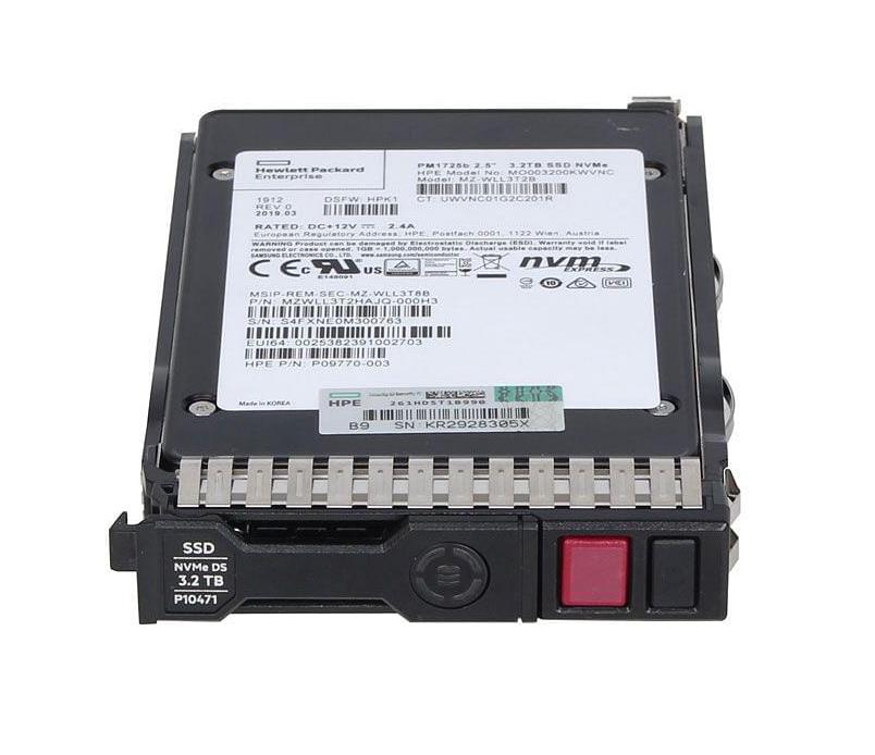 P13836-001 HPE 3.2tb Nvme X4 Lanes Mixed Use Sff 2.5inc...
