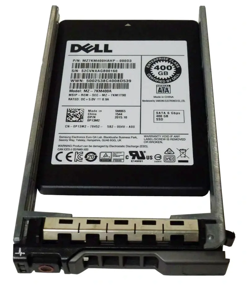 P13M2 Dell 400GB Multi-Level Cell SATA 6Gb/s 2.5-Inch S...