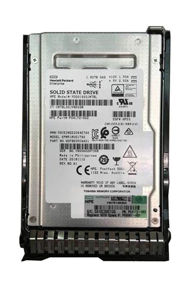 P15848-002 HPE 1.92tb Sas 12gbps Read Intensive 2.5inch...