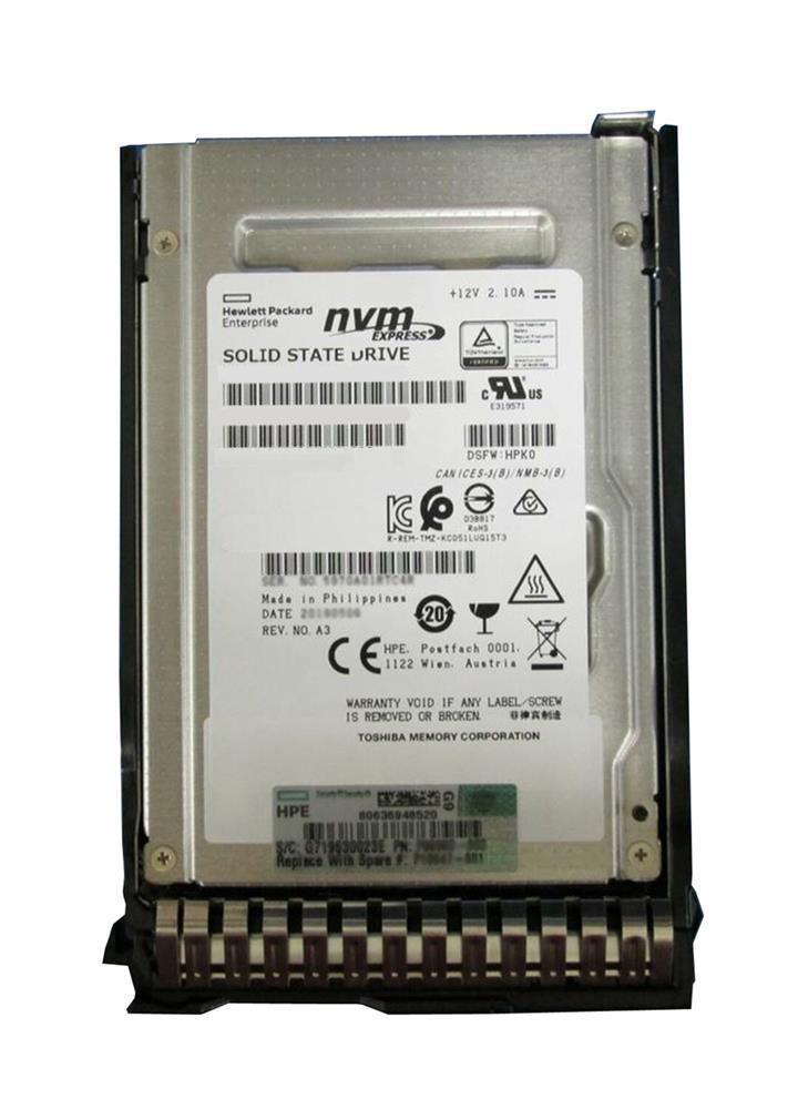 P19821-B21 HPE 7.68tb Nvme Gen4 Mainstream Performance Read Intensive 2.5inch Sff Scn U.3 Pe8010 Solid State Drive With Tray