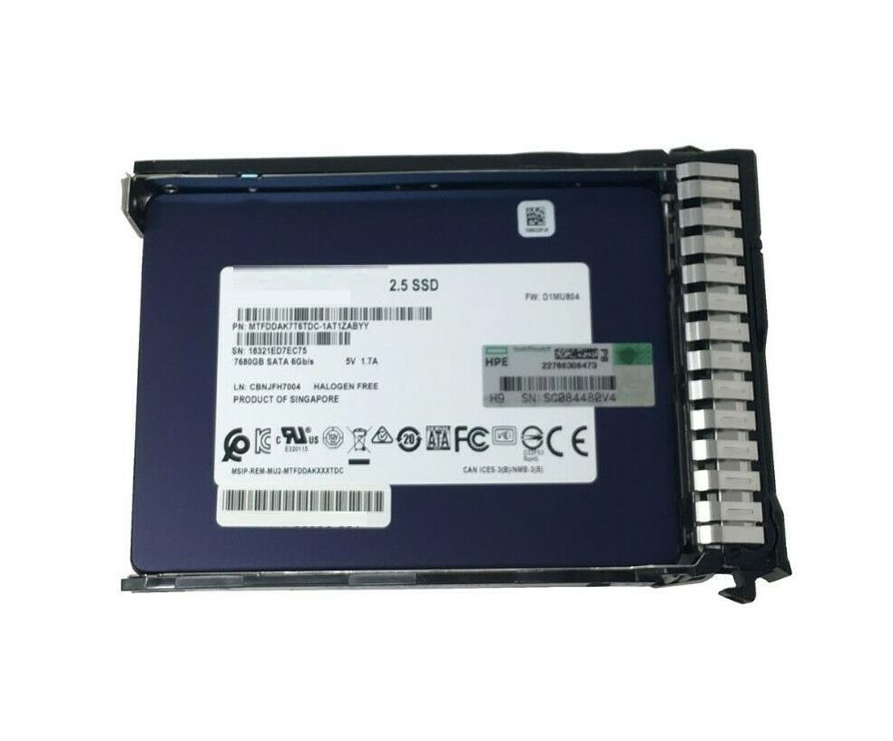 P21085-001 HPE 7.68tb Sata-6gbps Read Intensive Sff 2.5inch Tlc Sc Solid State Drive For Proliant Gen10 And Gen10 Plus Servers
