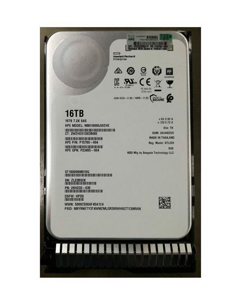 P21316-004 HPE Msa 16tb Sas 12gbps 7200rpm 3.5inch M2 Lff Midline Hot Swap Enterprise Hard Drive With Tray
