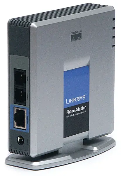 PAP2PA Linksys VOIP Router Internet Phone Adapter With 2 VOIP Port