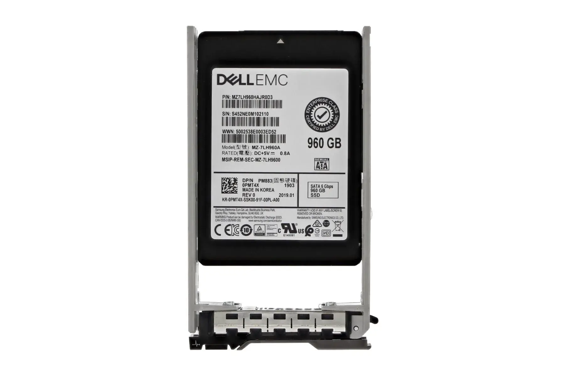 PMT4X Dell 960GB Triple-Level Cell SATA 6GB/s RI 2.5-in...