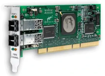 QLA2342-E-SP QLogic SAN Blade 2GB Dual Port 64-bit 133MHz PCI-X Fibre Channel Host Bus Adapter