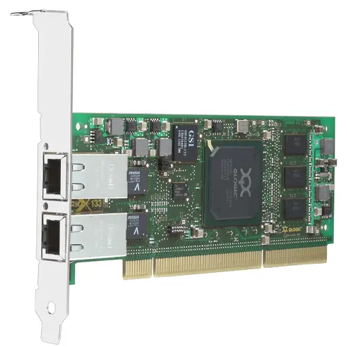 QLA4052C QLogic 1GB Dual Port PCI-X COPPER Host Bus Ada...