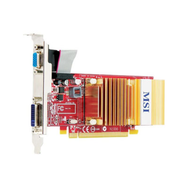 R4350-D512H MSI Radeon HD4350 512MB DDR2 DVI PCI-Express Video Graphics Card