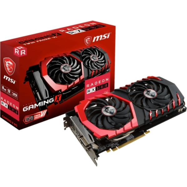 R580GX8 MSI Radeon RX 580 8GB GDDR5 PCI-Express 3.0 x16 Video Graphics Card