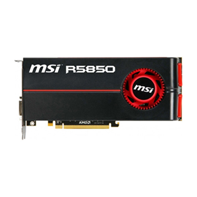 R5850-PM2D1G MSI Radeon HD 5850 1GB DDR5 256-Bit PCI-Express Video Graphics Card