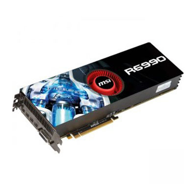 R6990-4PD4GD5 MSI Radeon HD 6990 4GB GDDR5 256-Bits PCI-Express x16 2.1 Video Graphics Card