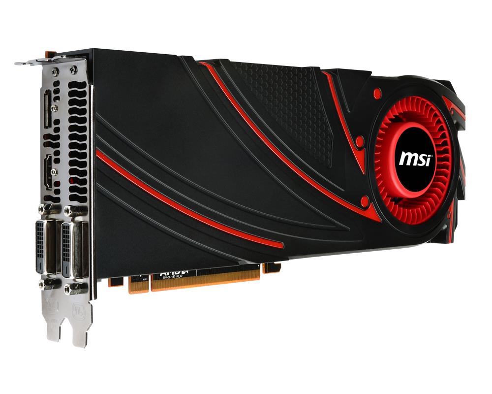 R9-290X-4GD5 MSI Radeon R9 290X 4GB GDDR5 Dual DVI/ HDMI/ DisplayPort PCI-Express Video Graphics Card