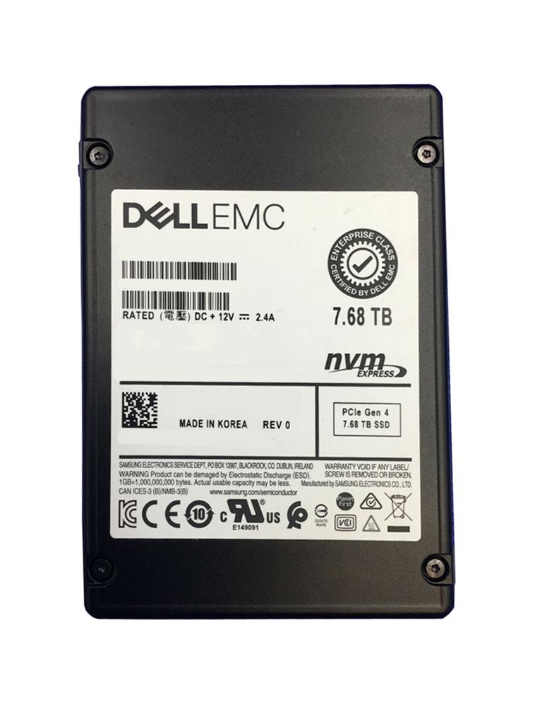 RM2RW DELL 7.68tb Pcie 4.0 X4 Nvme U.2 15mm 3d3 Tlc 2.5...