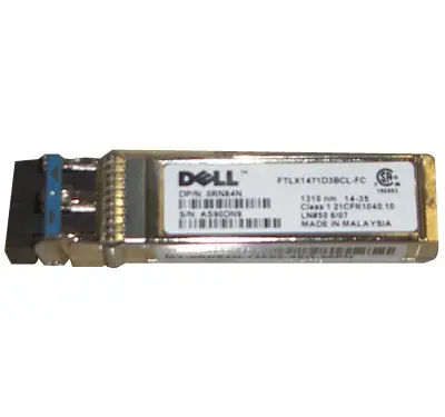 RN84N Dell SFP+ Short Range Optical 10GB Transceiver LC...