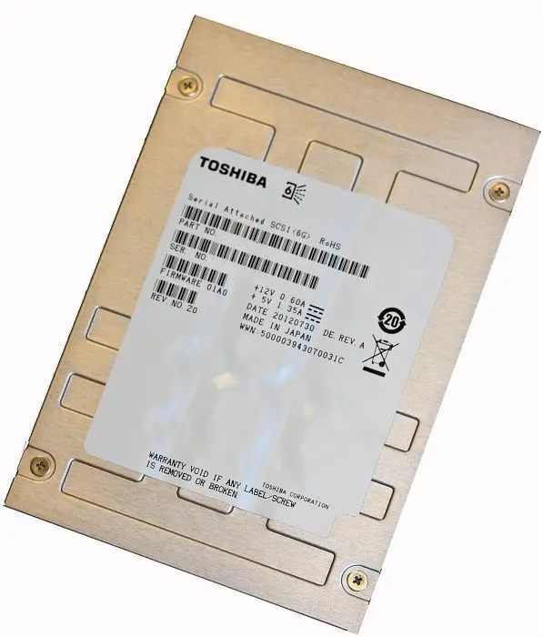 SDFCP91NKA01 Toshiba 800GB SAS 12GB/s 2.5-inch Solid St...