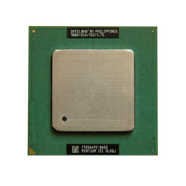 SL5QJ-1 Intel Pentium III 1-Core 1.0GHz 1333MHz FSB 256KB L2 Cache Socket PPGA370 / SECC2495 Processor
