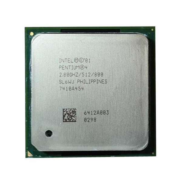 SL6WJ Intel Pentium 4 2.80GHz 800MHz FSB 512KB L2 Cache Socket 478 Processor