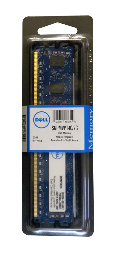 SNPMVPT4C/2G Dell 2GB DDR3-1333MHz PC3-10600 ECC Registered CL9 240-Pin DIMM 1.35V Low Voltage Single Rank Memory Module