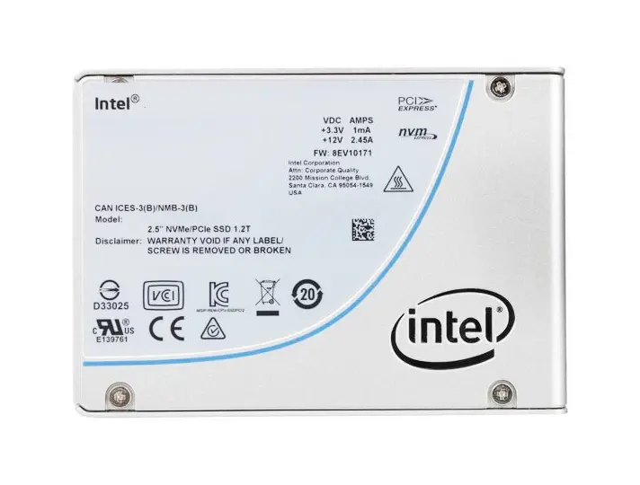 SSDPE2KE016T801 Intel DC P4610 1.6TB PCI Express 3.1 NV...