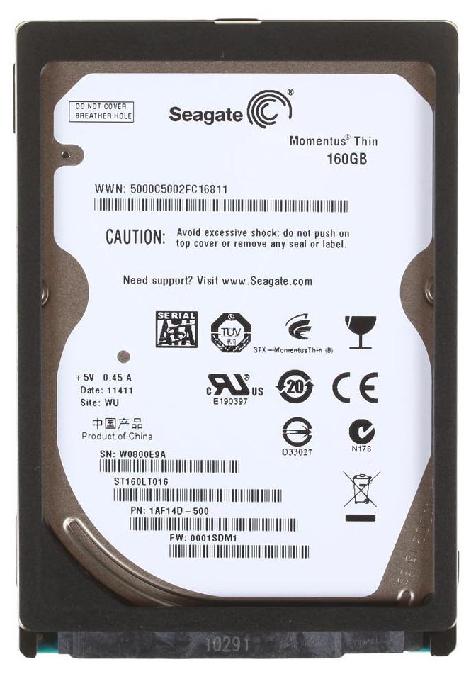 ST160LT016 Seagate Momentus 160GB 7200RPM SATA-300 16MB...