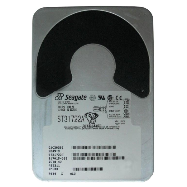 ST31722A Seagate 1GB 4500RPM ATA 3.5-inch Hard Drive